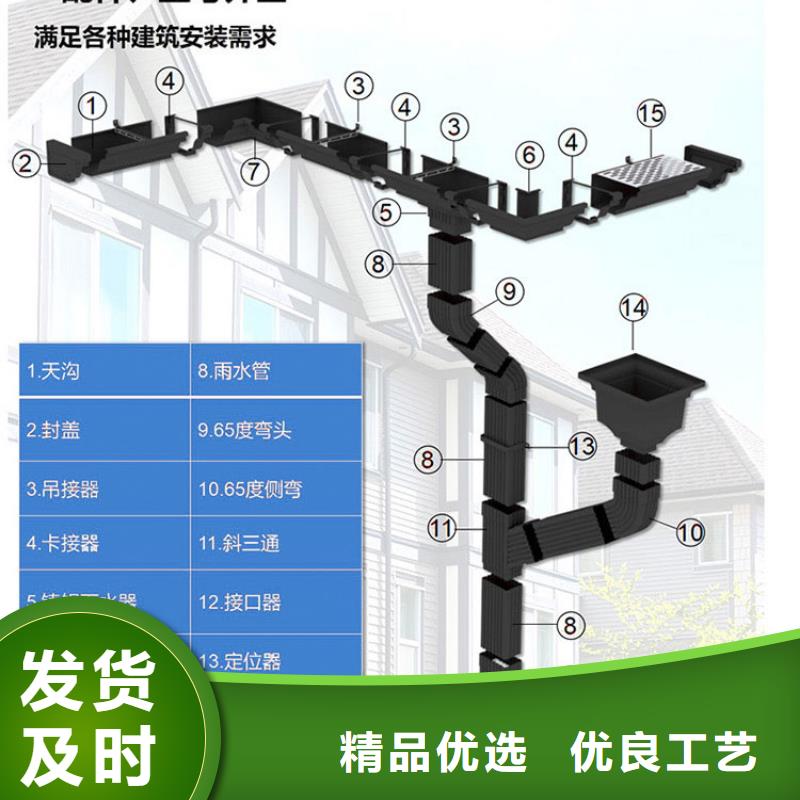 彩铝雨水管来样定制支持拿样