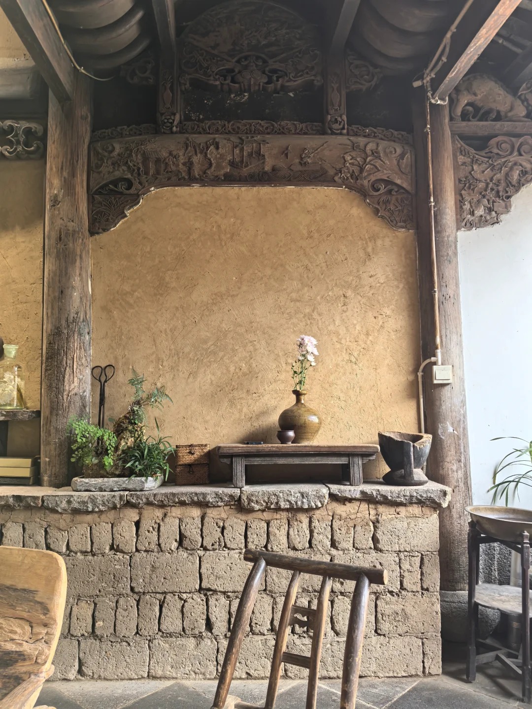 断层仿泥巴墙涂料多少钱#乡村改造稻草漆#仿夯土漆#乡村改造