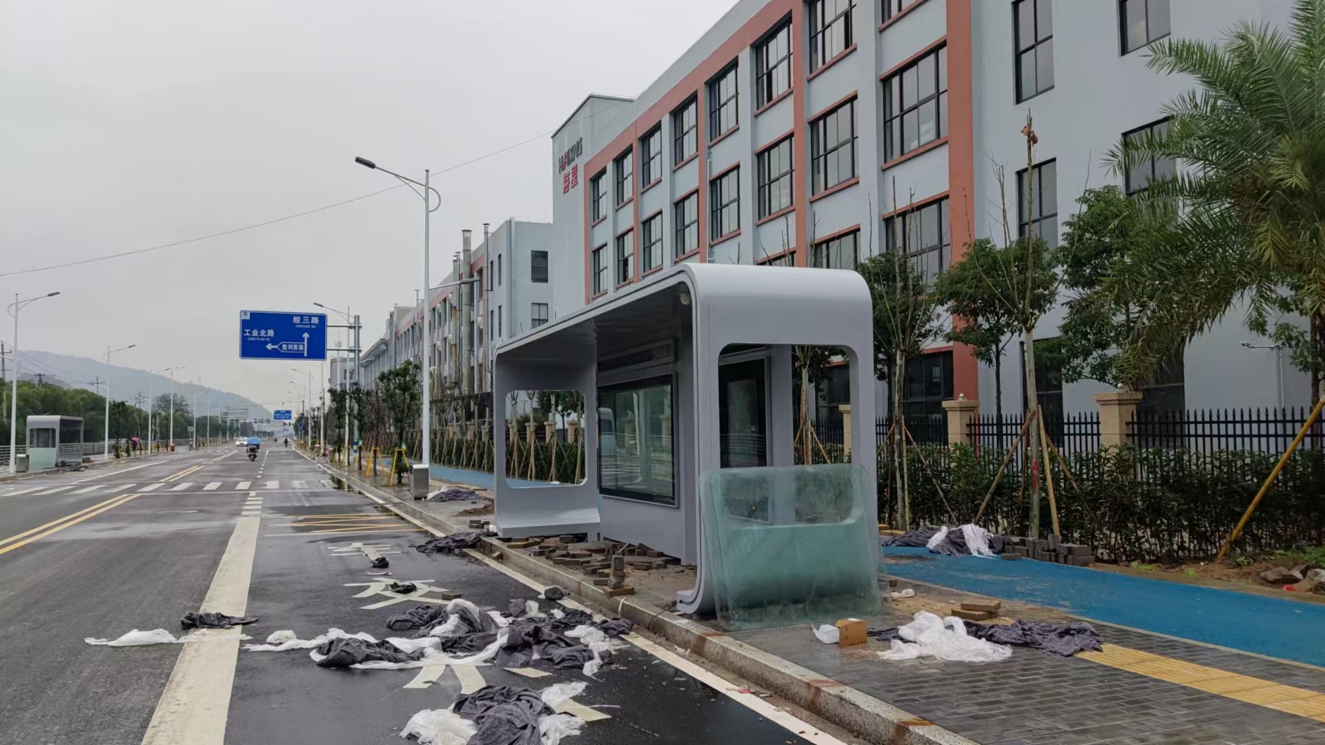 景观公交站台候车亭定制复古公交站台候车亭服务为先同城经销商