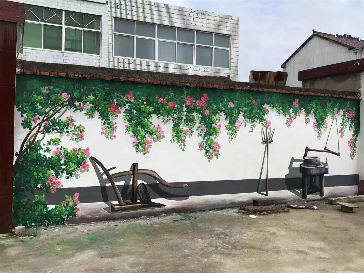 定安县3D彩绘手绘墙绘画公司