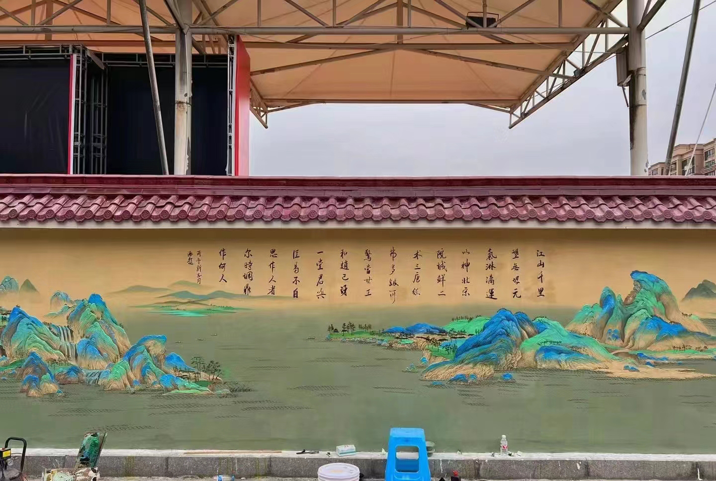 美丽乡村彩绘手绘墙壁画工作室
